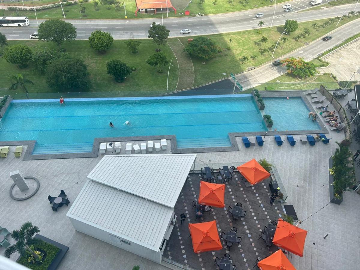 Moderno Apartamento En Avenida Balboa Panamá Esterno foto